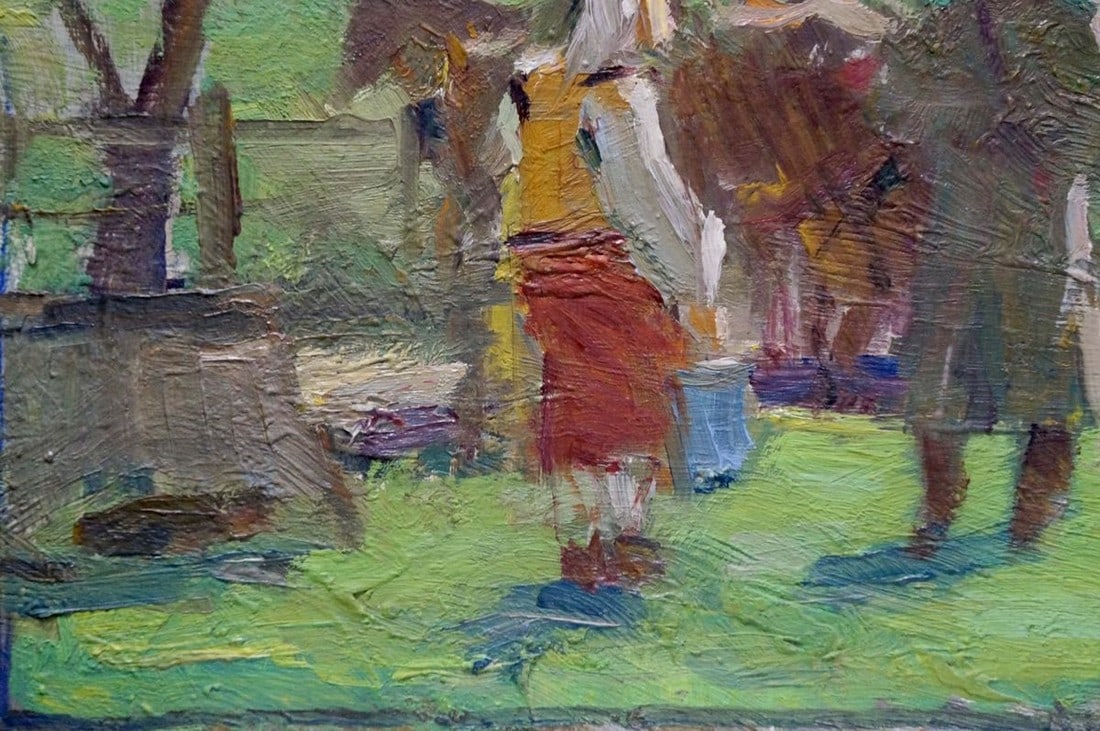 Oil painting Rural life Bazylev Nikolay Ivanovich - 3