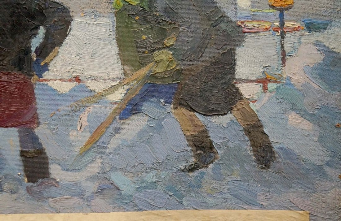 Oil painting People on the street Pokulity Konstantin Ivanovich - 5