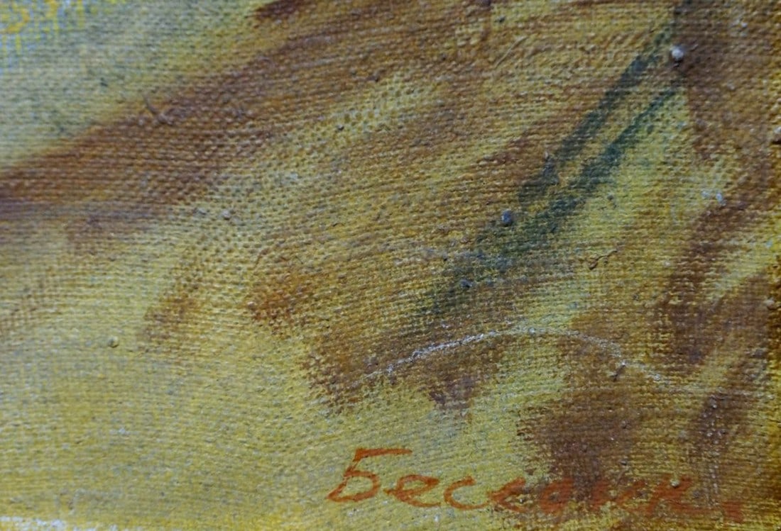 Oil painting Worker portrait Besedin Sergei Fotievich - 6