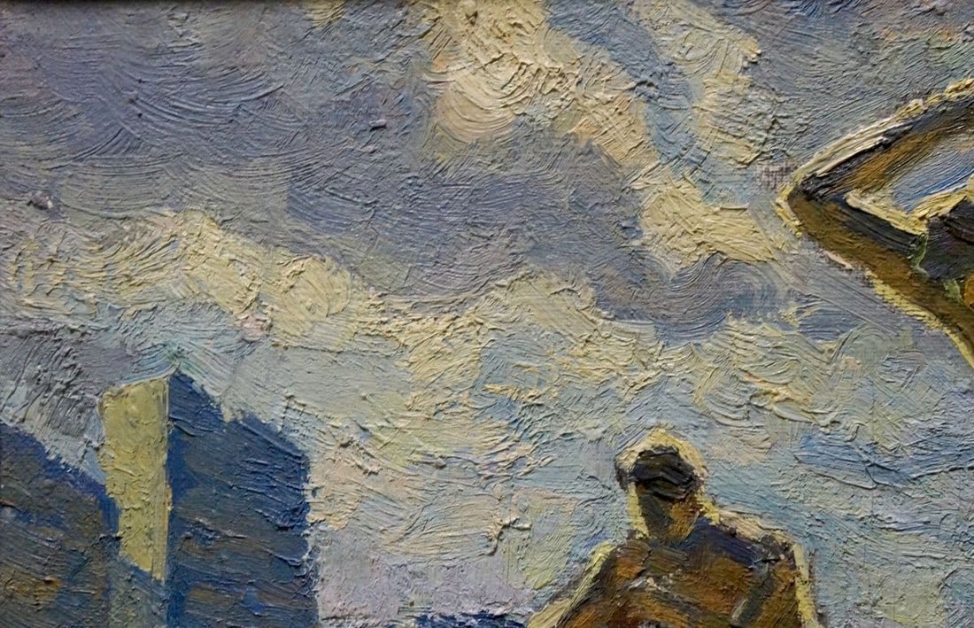 Oil painting Footballers - 3