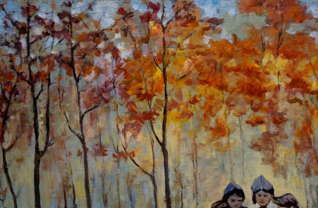 Oil painting In the park - 3