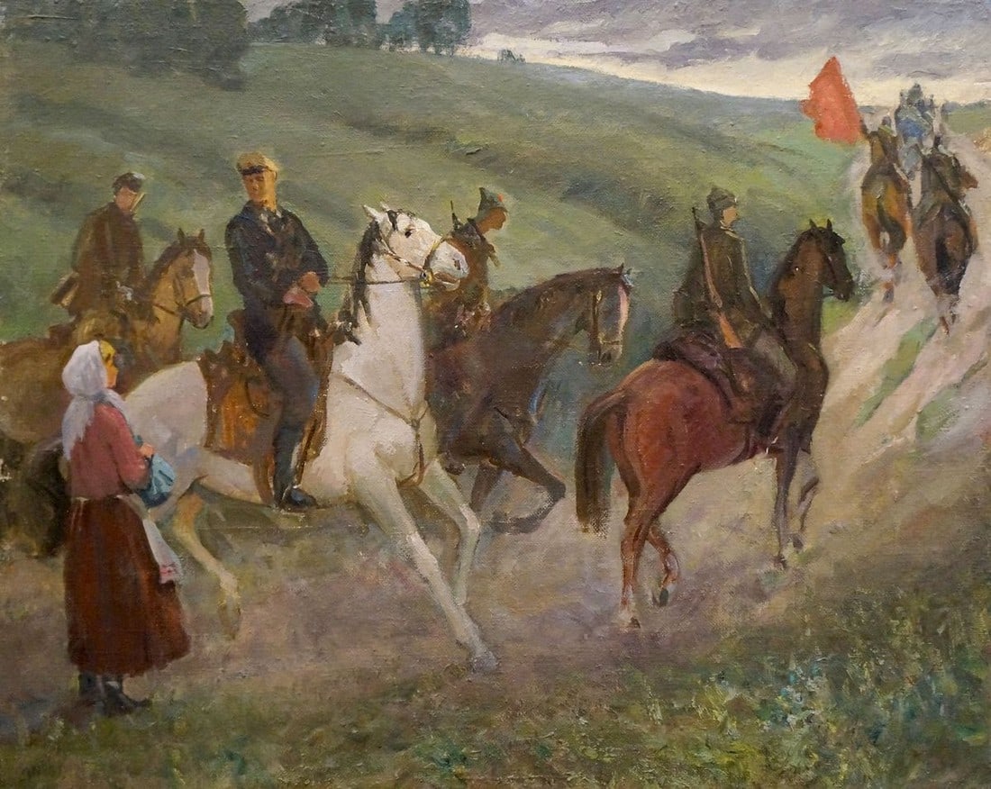 Oil painting The soldiers Sharapenko V. A. (1 of 8)