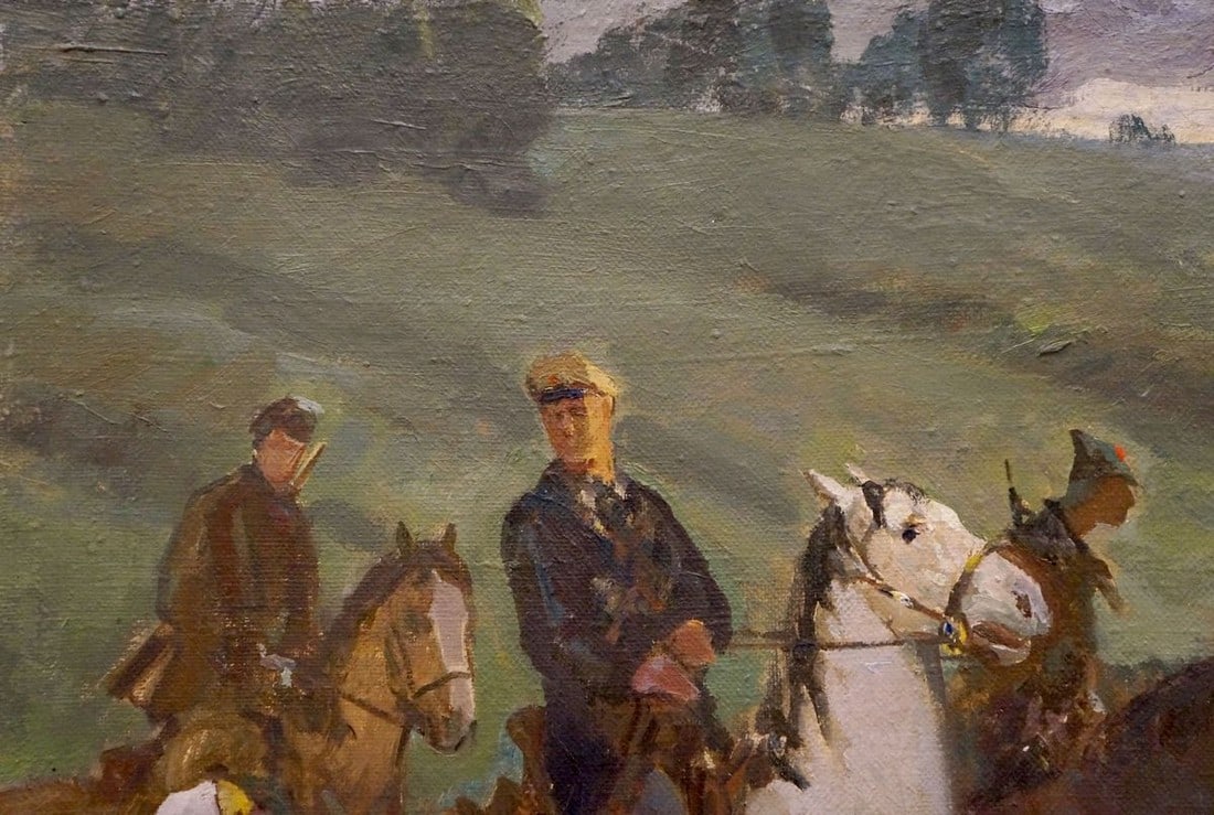 Oil painting The soldiers Sharapenko V. A. - 3