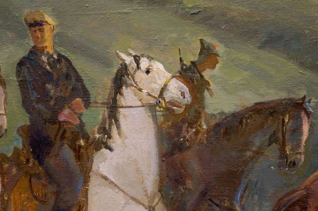 Oil painting The soldiers Sharapenko V. A. - 6