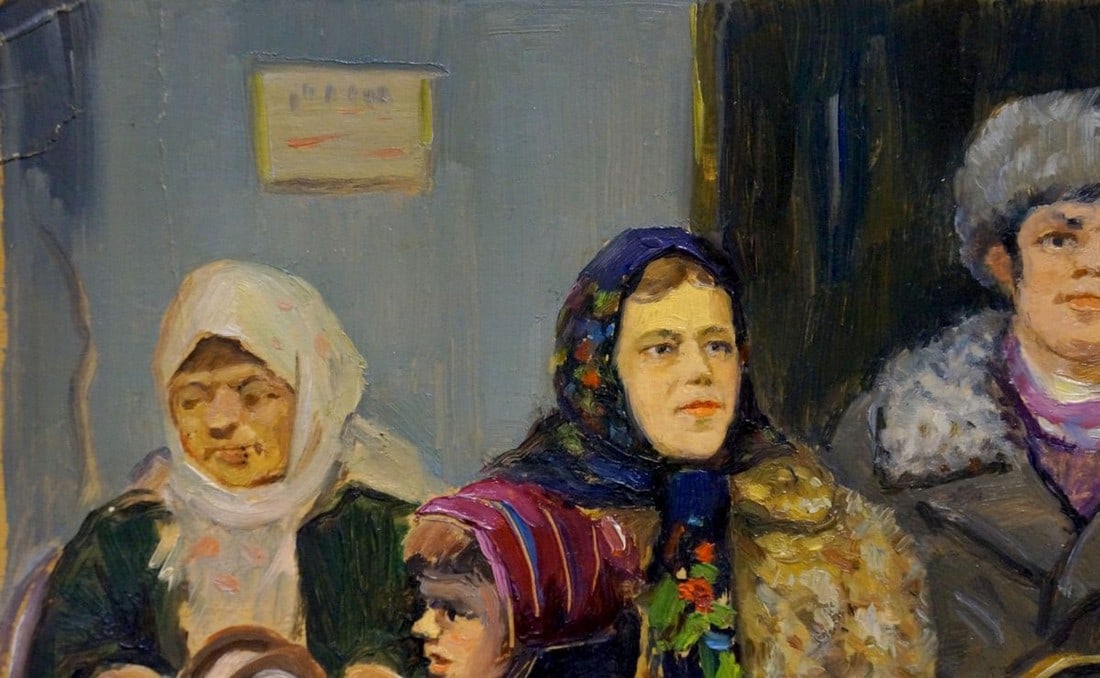 Oil painting Family portrait Popov Igor Alexandrovich - 3