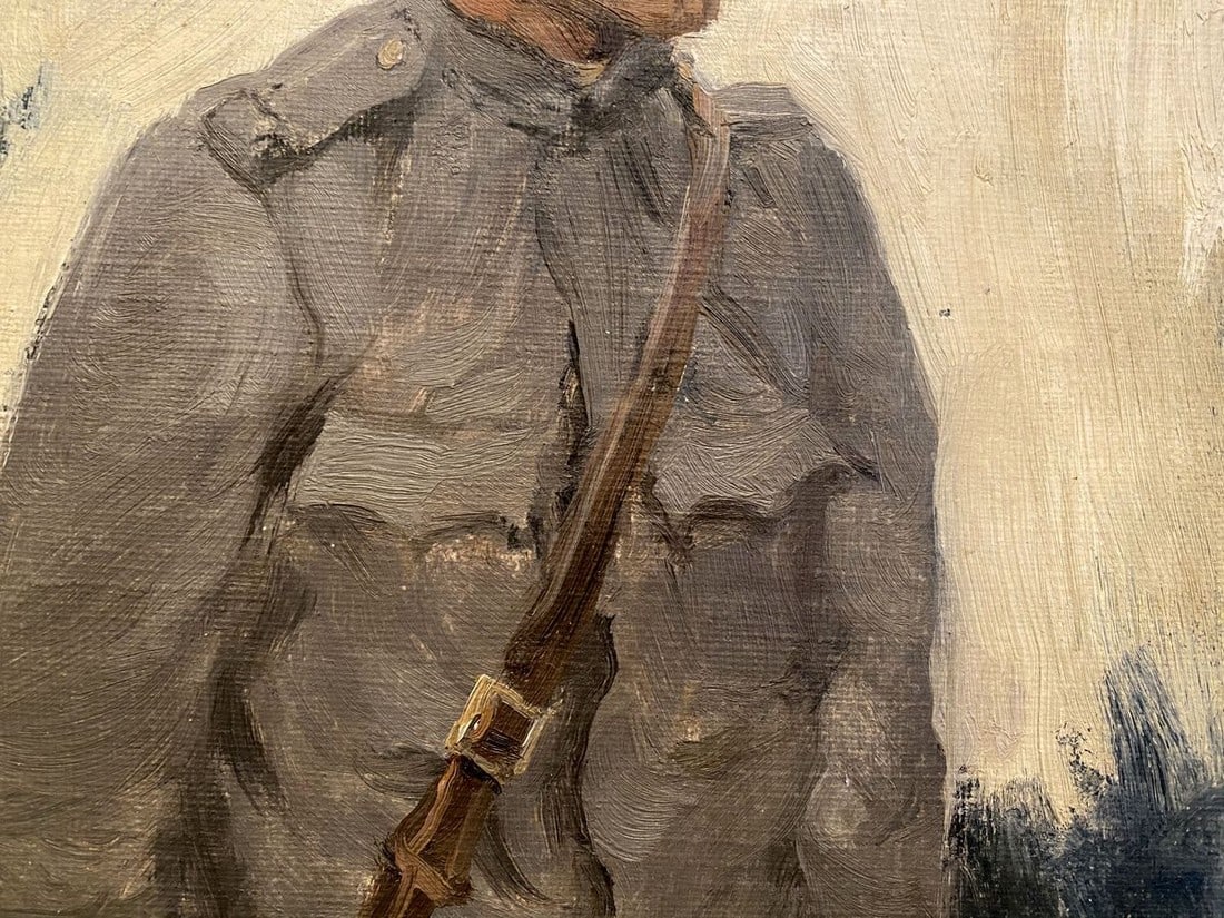 Oil painting Hungarian soldier Ivan Alekseevich Vladimirov - 3