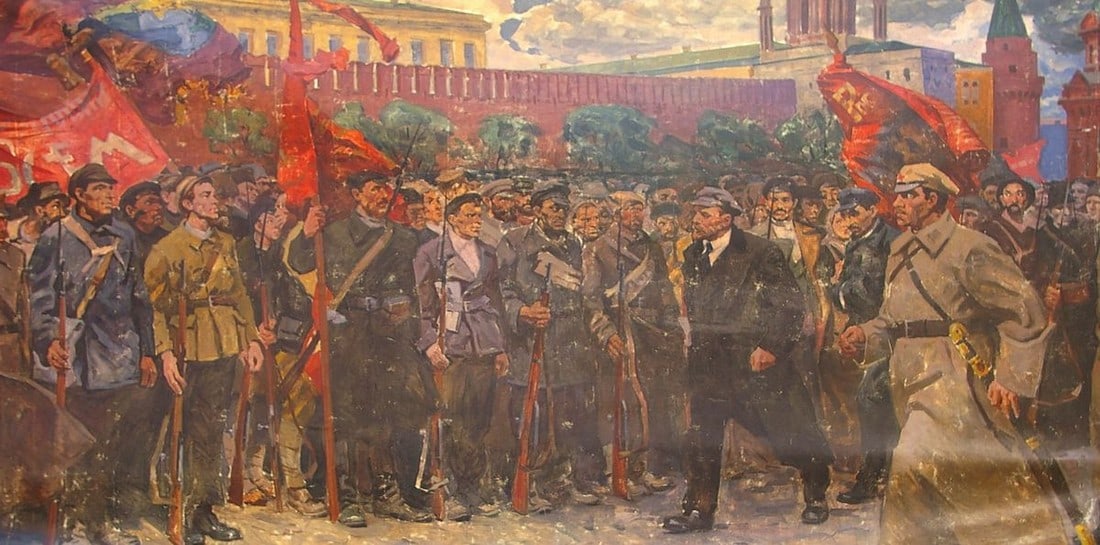 Oil painting Soldiers of the Revolution Unknown artist - 3