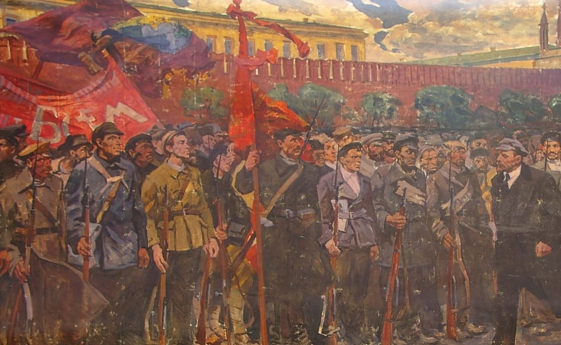 Oil painting Soldiers of the Revolution Unknown artist - 5