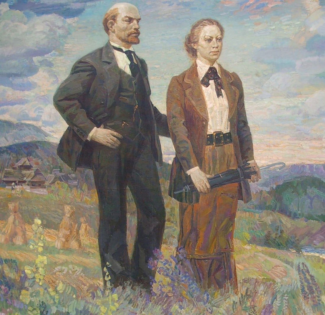 Oil painting Lenin and Krupskaya Odainik Vadim Ivanovich - 5