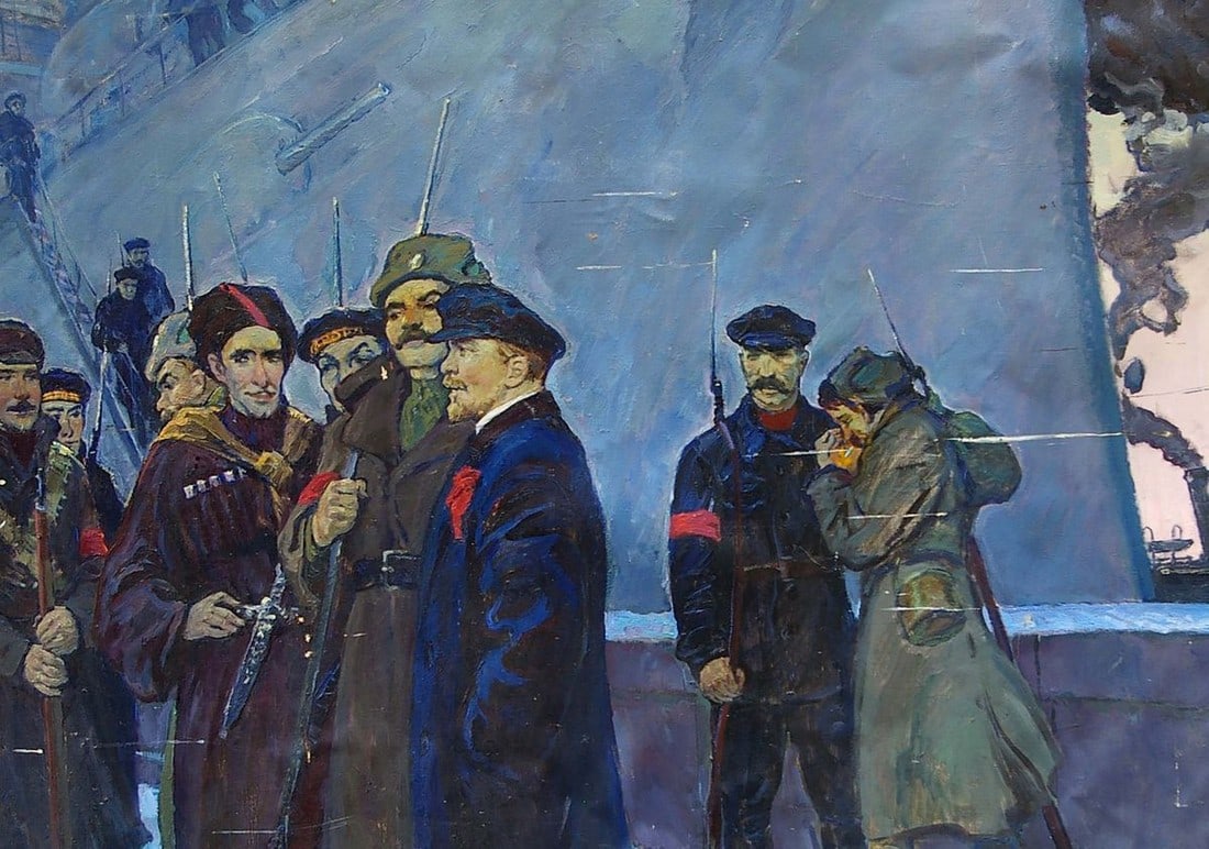 Oil painting Lenin with the sailors Pavlyuk Georgy Nikolaevich - 2