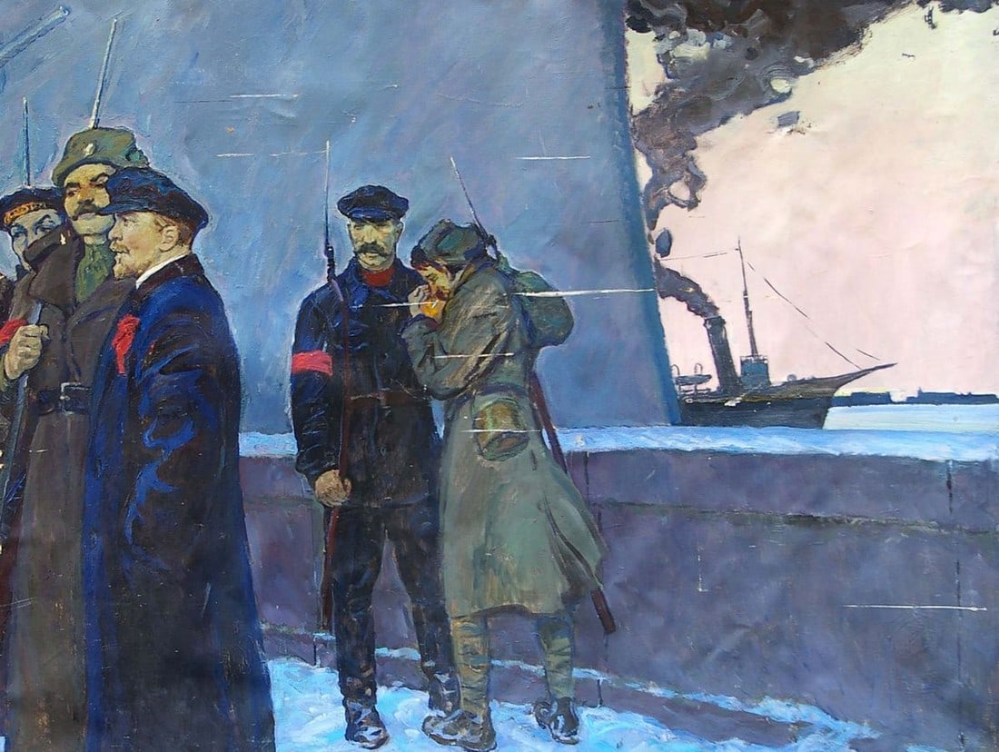 Oil painting Lenin with the sailors Pavlyuk Georgy Nikolaevich - 4