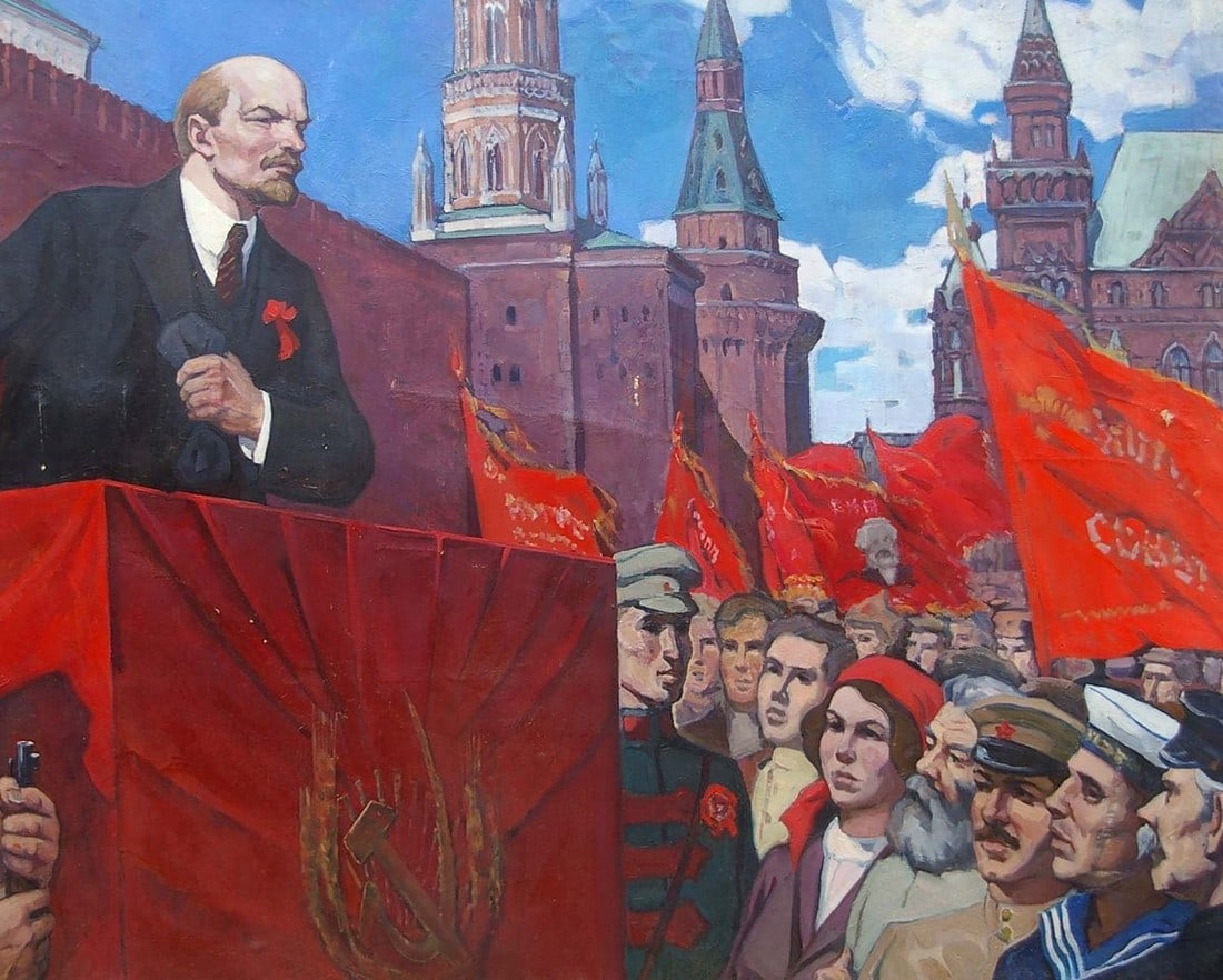 Oil painting Lenin's speech Rusin Arkady Viktorovich - 2