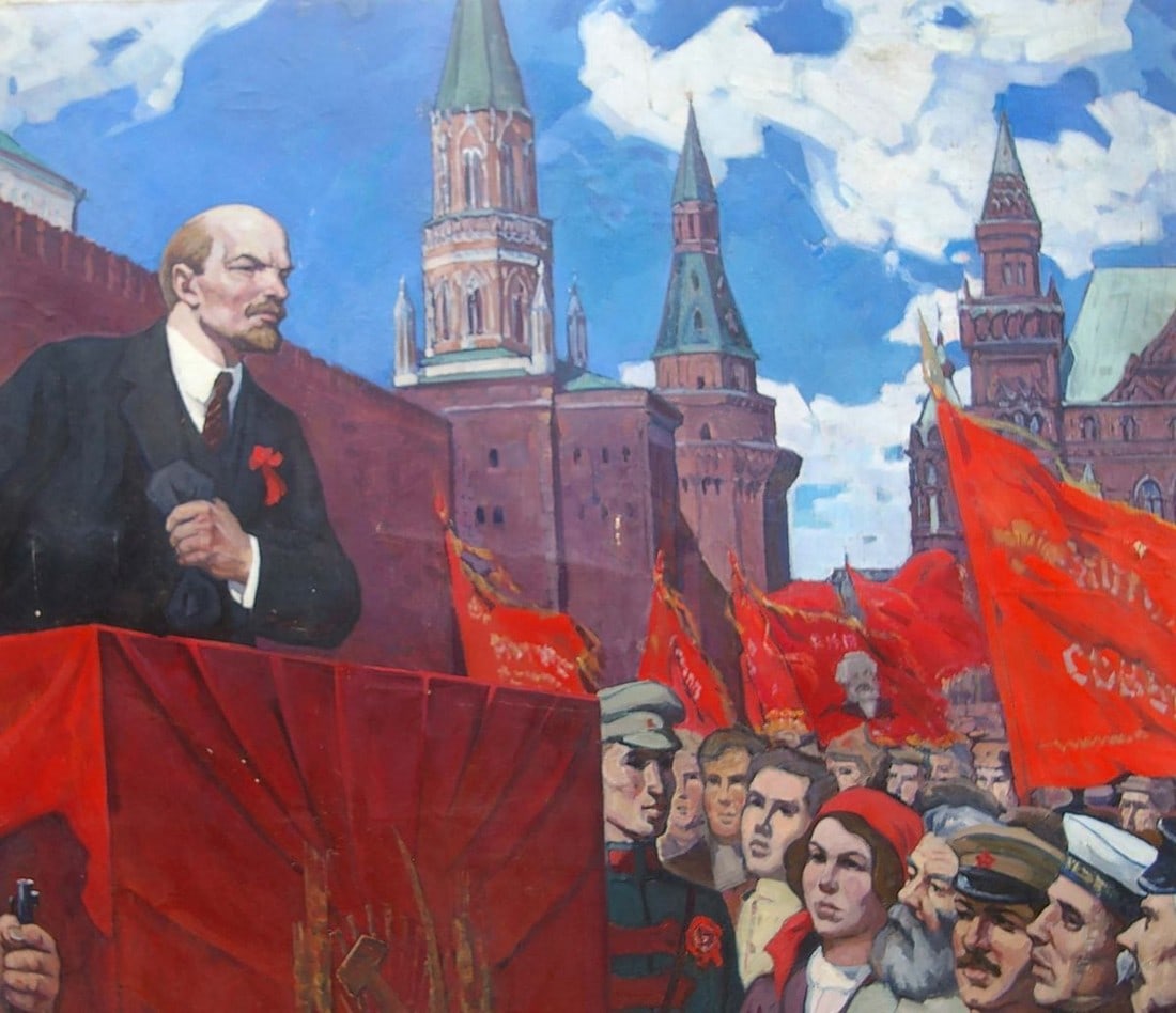 Oil painting Lenin's speech Rusin Arkady Viktorovich - 4