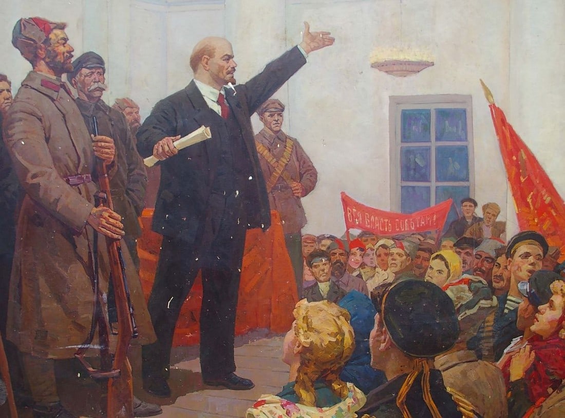 Oil painting Lenin's speech Samoylenko Zoya Alexandrovna - 2