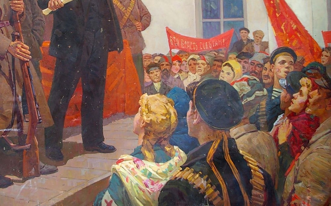 Oil painting Lenin's speech Samoylenko Zoya Alexandrovna - 3