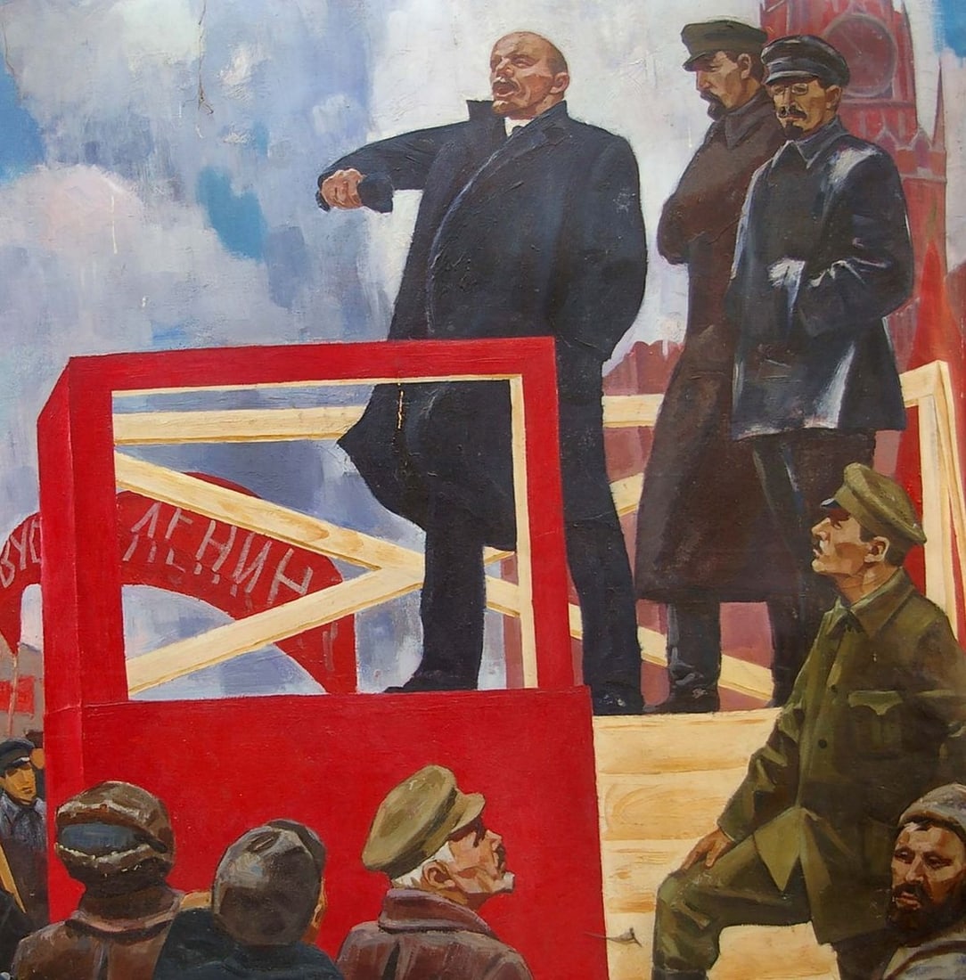 Oil painting Lenin's speech Sinepolsky Igor Ivanovich - 2