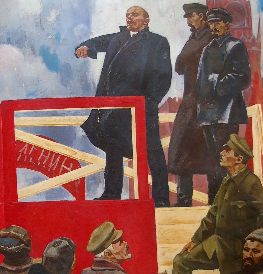 Oil painting Lenin's speech Sinepolsky Igor Ivanovich - 4