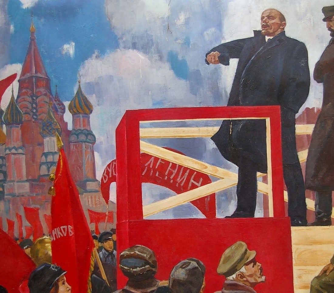 Oil painting Lenin's speech Sinepolsky Igor Ivanovich - 5