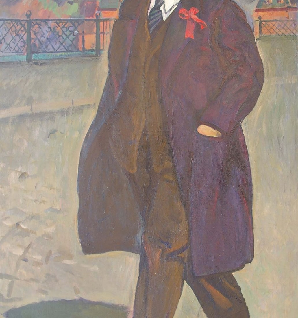 Oil painting Portrait of Lenin Tokarev Vyacheslav Vasilievich - 2