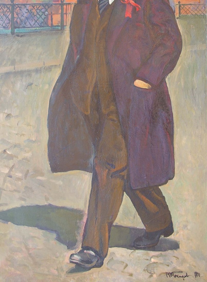 Oil painting Portrait of Lenin Tokarev Vyacheslav Vasilievich - 3