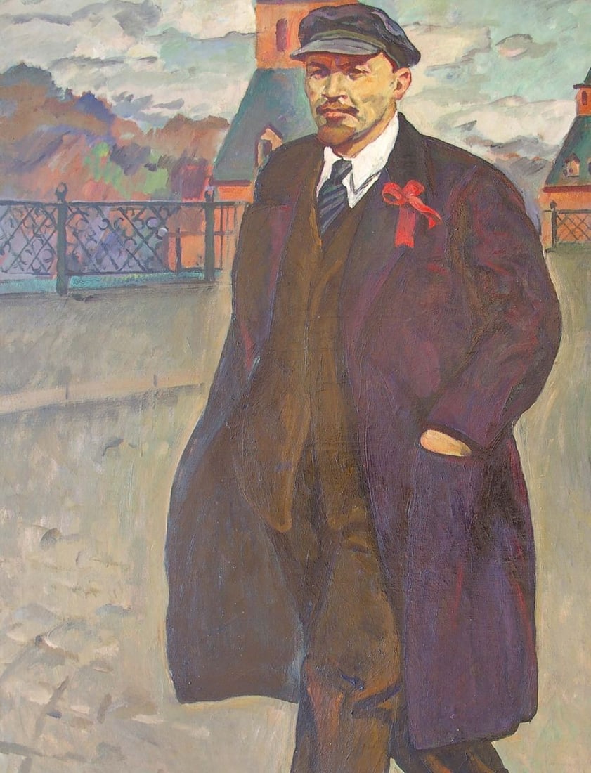 Oil painting Portrait of Lenin Tokarev Vyacheslav Vasilievich - 4