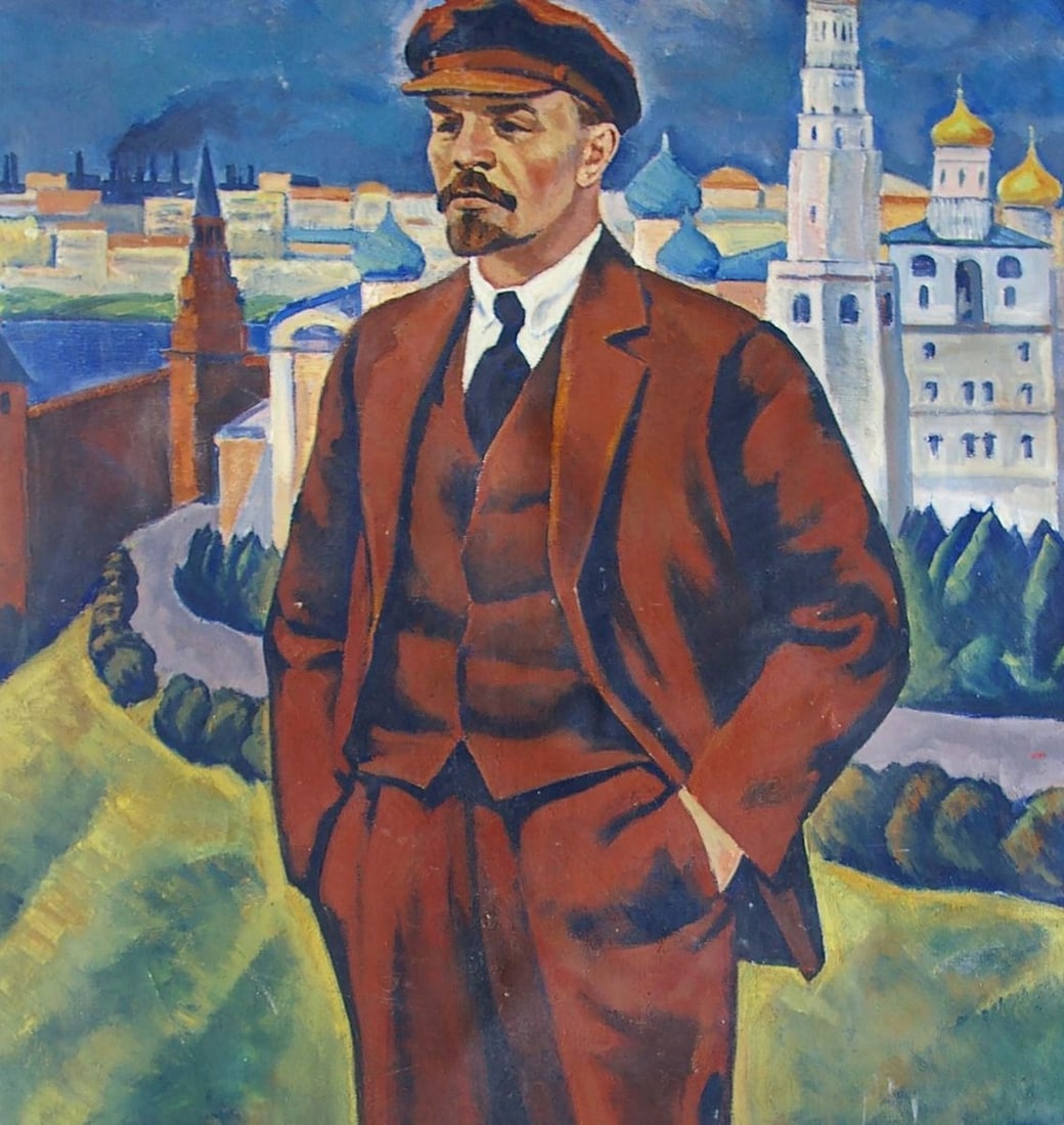Oil painting Portrait of Lenin Tokarev Vyacheslav Vasilievich - 4