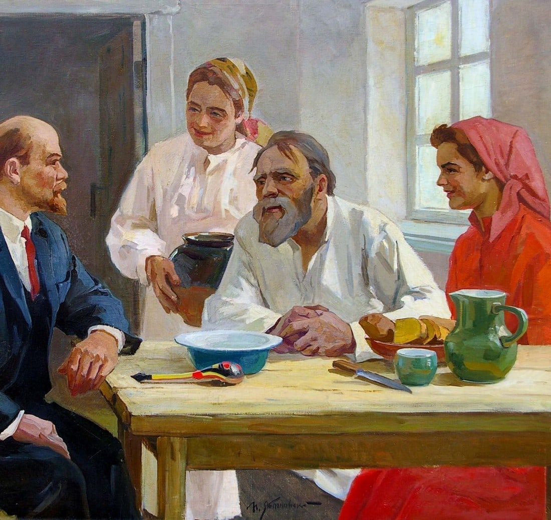 Oil painting Lenin with people Yablonsky P. - 3