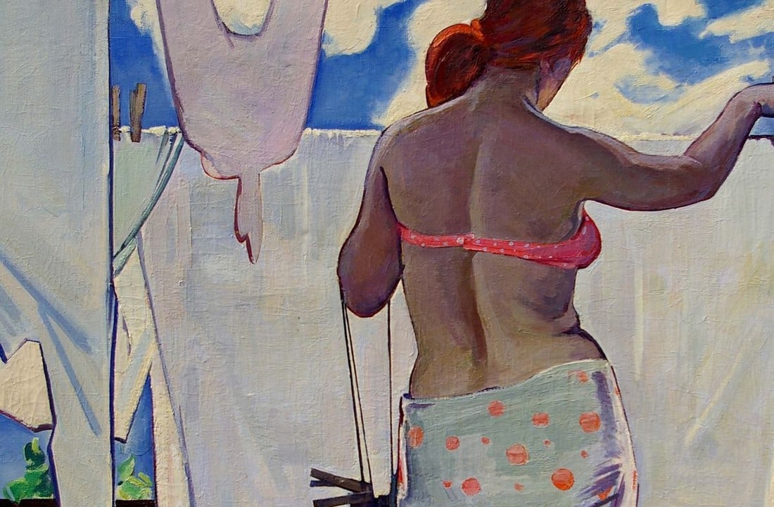 Oil painting Portrait of a girl Tishunin Vasily Ivanovich - 2