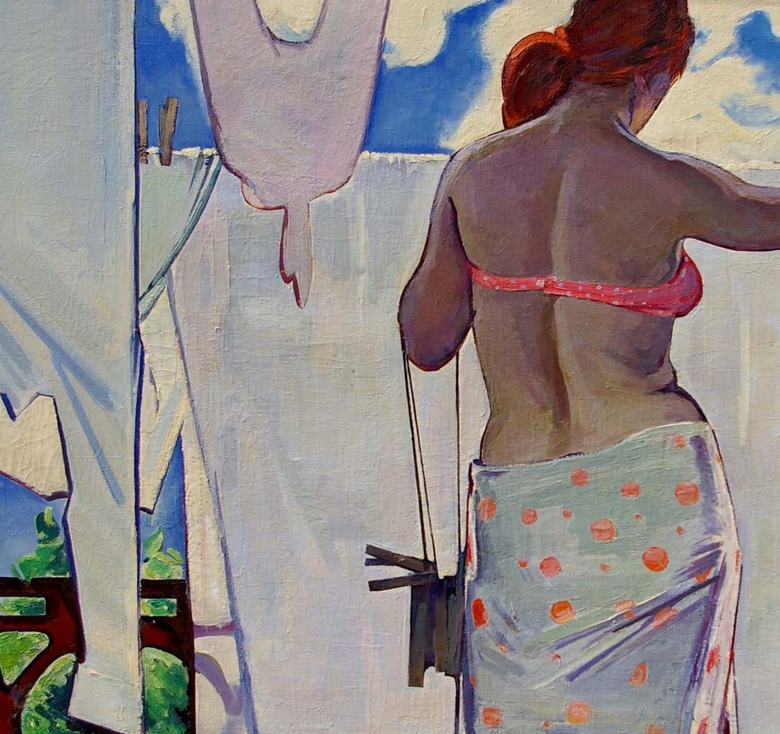 Oil painting Portrait of a girl Tishunin Vasily Ivanovich - 4