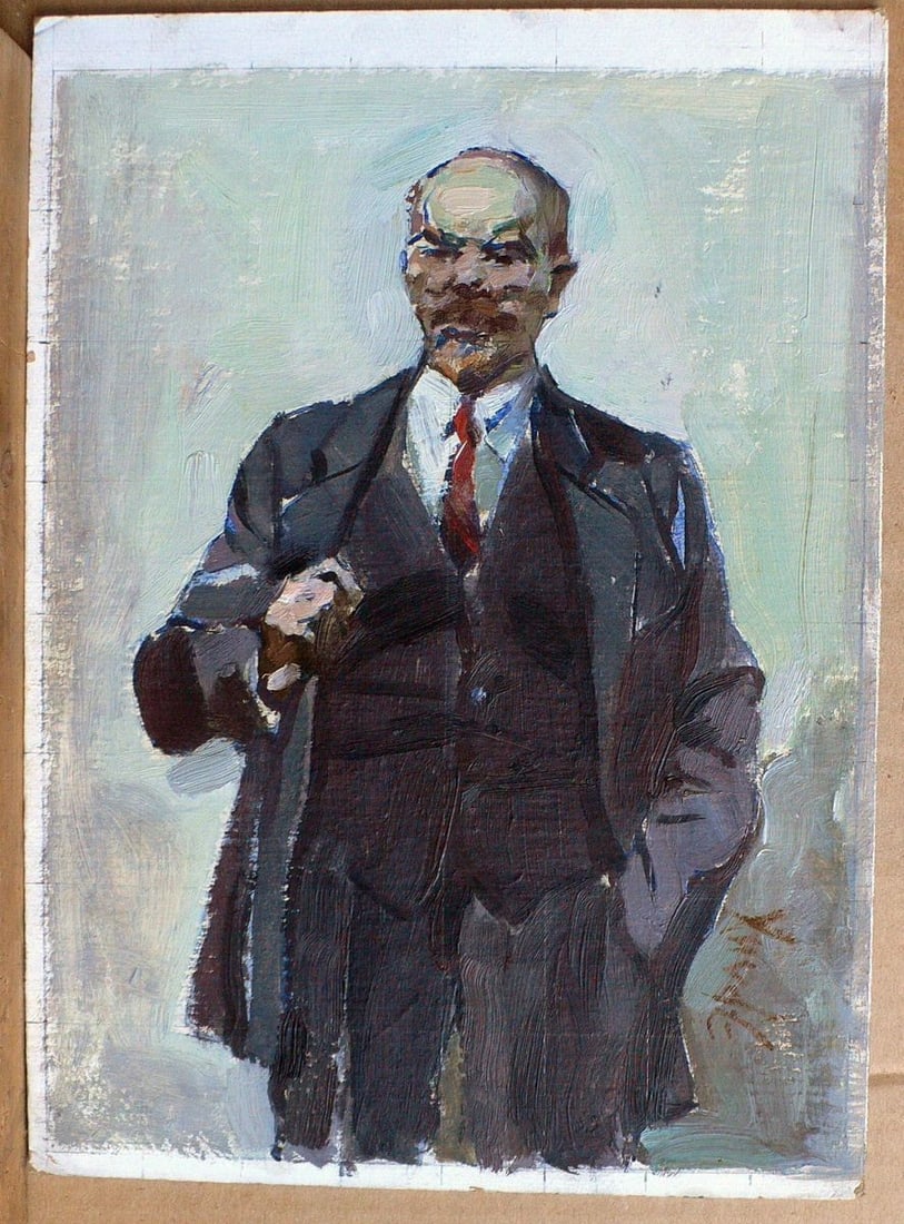 Oil painting Lenin Erlikh Vladimir Isaakovich (1 of 1)