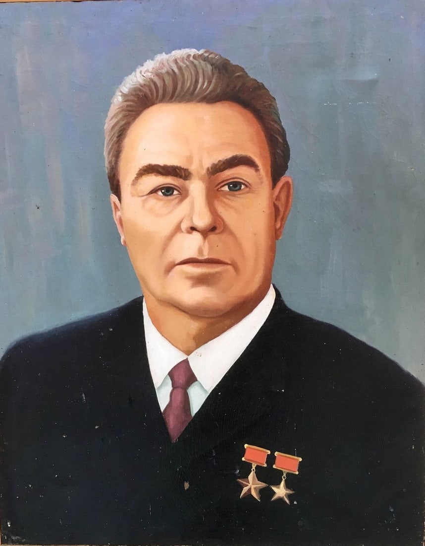 Leonid Brezhnev oil painting (1 of 6)