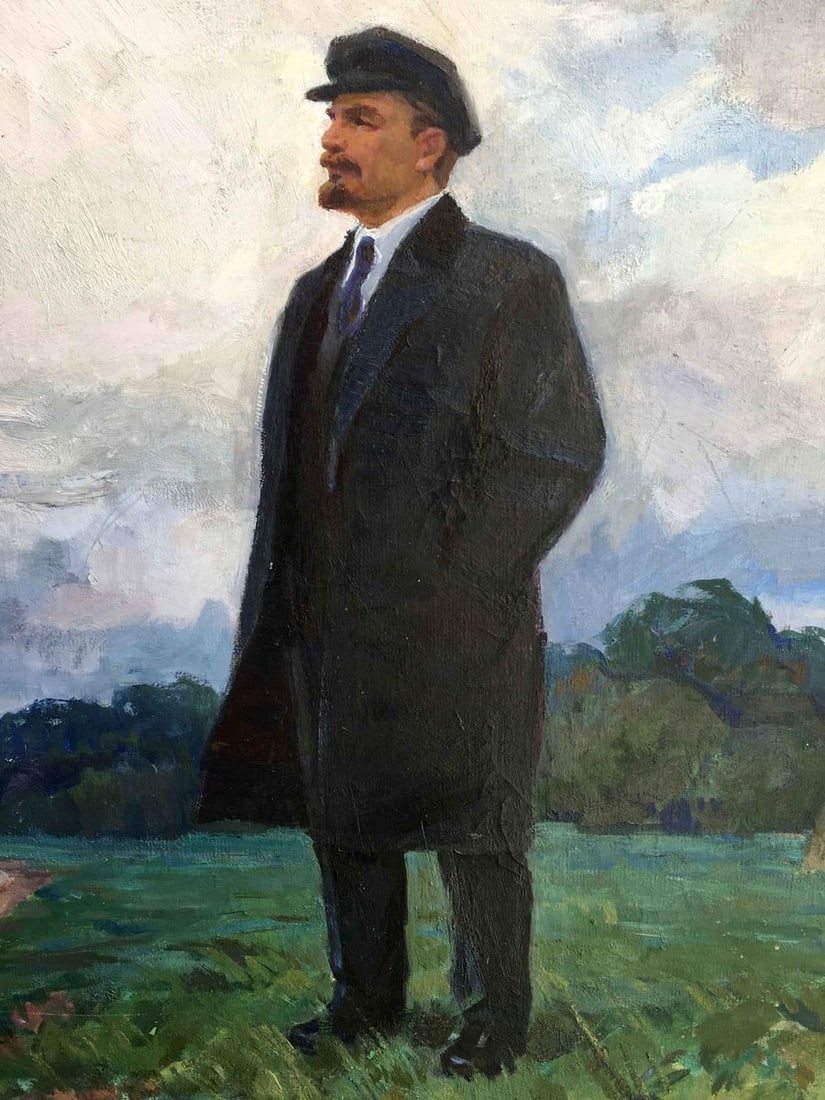 Oil painting Lenin in Spill Yudenko Lyudmila Vladimirovna - 2