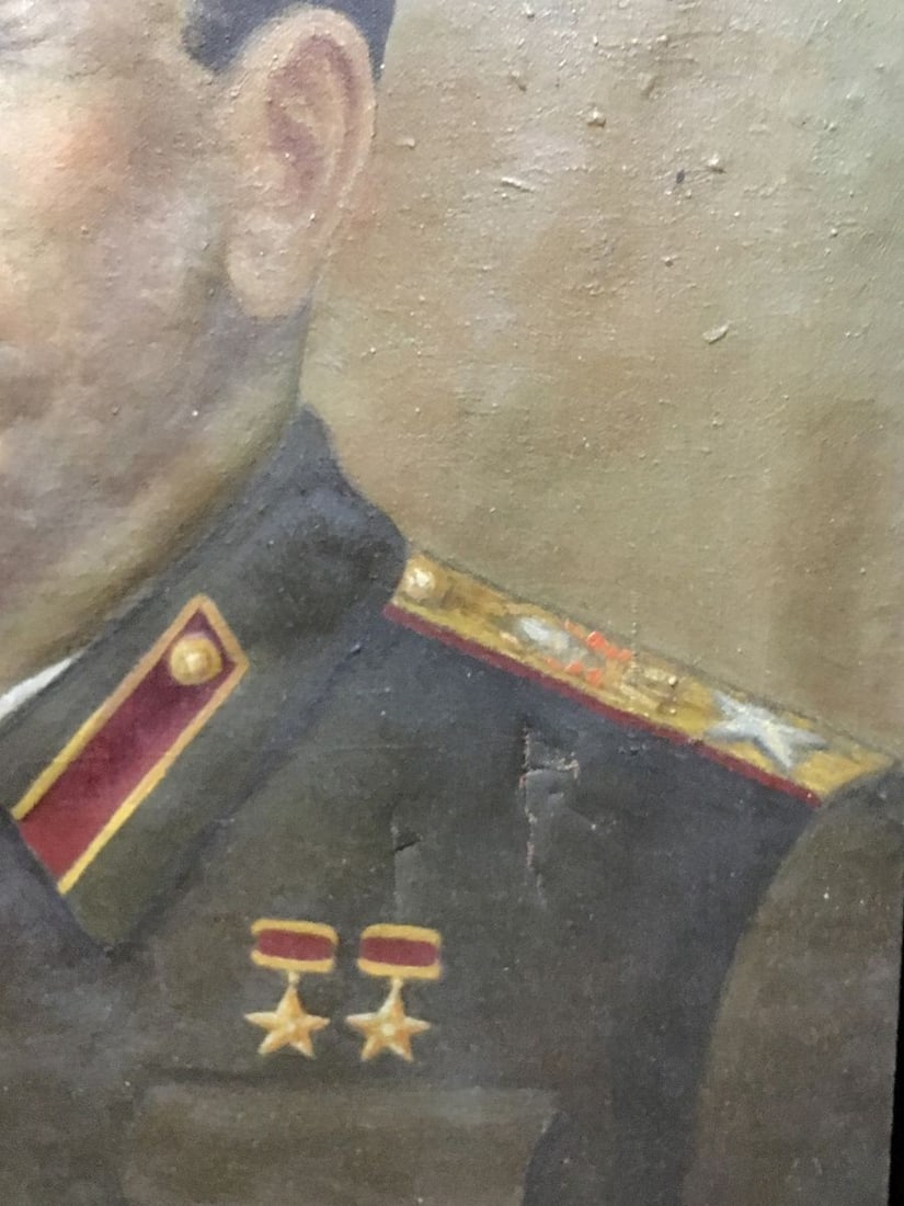 Oil painting Old real portrait of Stalin - 5