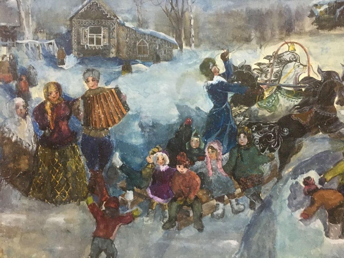 Watercolor painting Festive evening Palazhchenko Irina - 3