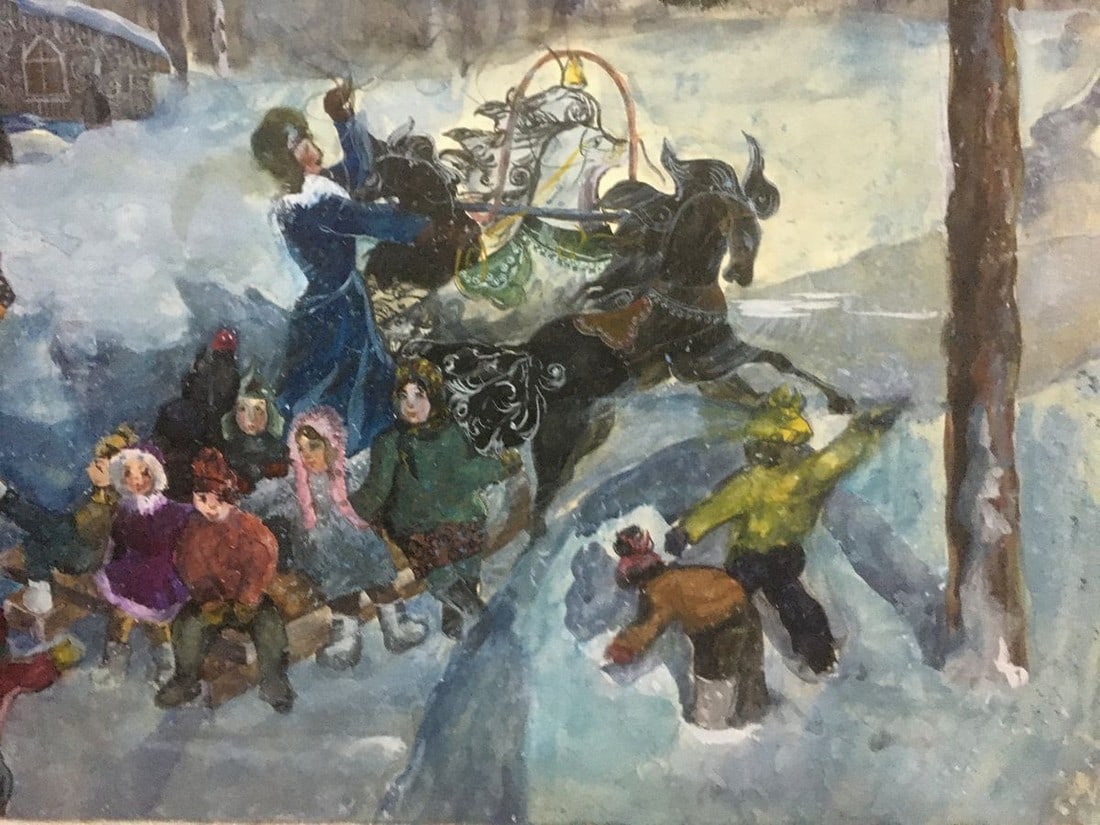 Watercolor painting Festive evening Palazhchenko Irina - 7