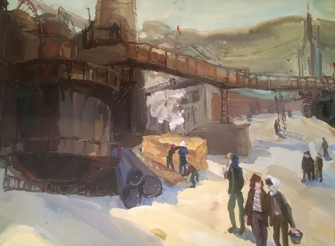 Watercolor painting Plant in the Urals Palazhchenko Irina: Title: Watercolor painting Plant in the Urals Palazhchenko Irina Description: ?685 *** ABOUT THIS PAINTING *** * TITLE: "Plant in the Urals" * ARTISTS: Palazhchenko Irina * SIZE: 43x59 cm/'16.92x23.22