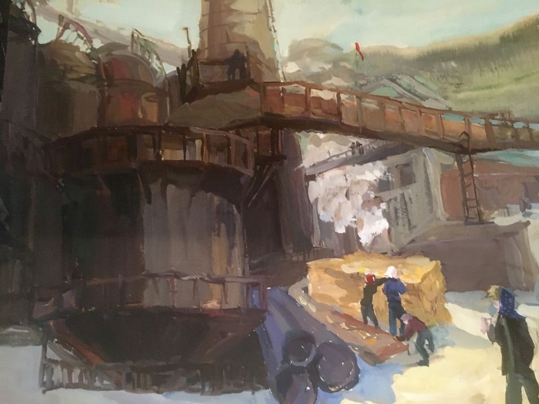 Watercolor painting Plant in the Urals Palazhchenko Irina - 5