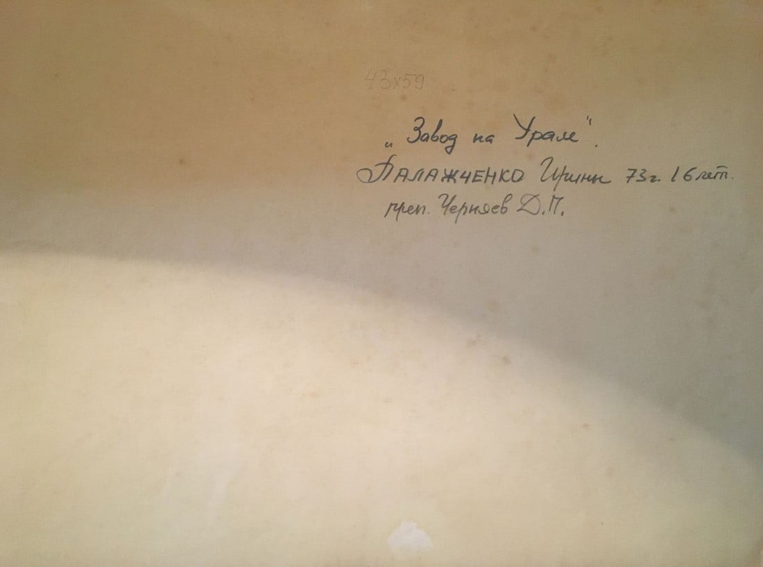 Watercolor painting Plant in the Urals Palazhchenko Irina - 8