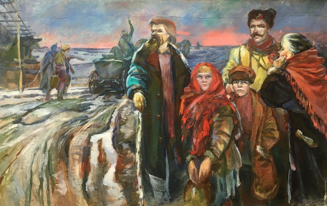 Oil painting Everyday life of people Andrey Ivanovich Serkov - 2