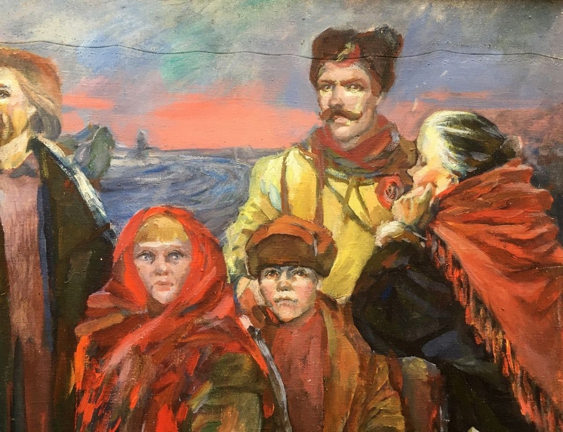 Oil painting Everyday life of people Andrey Ivanovich Serkov - 4