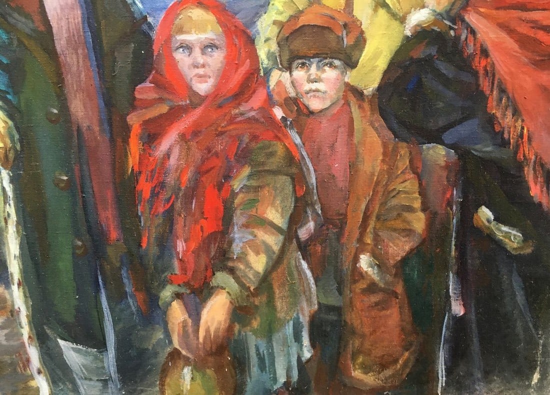 Oil painting Everyday life of people Andrey Ivanovich Serkov - 5