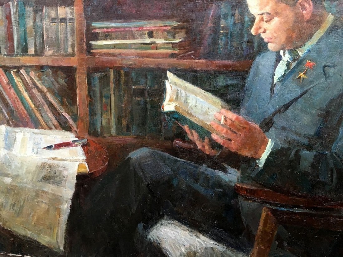 Oil painting Portrait of a man Sidorov Alexey Evdokimovich - 3