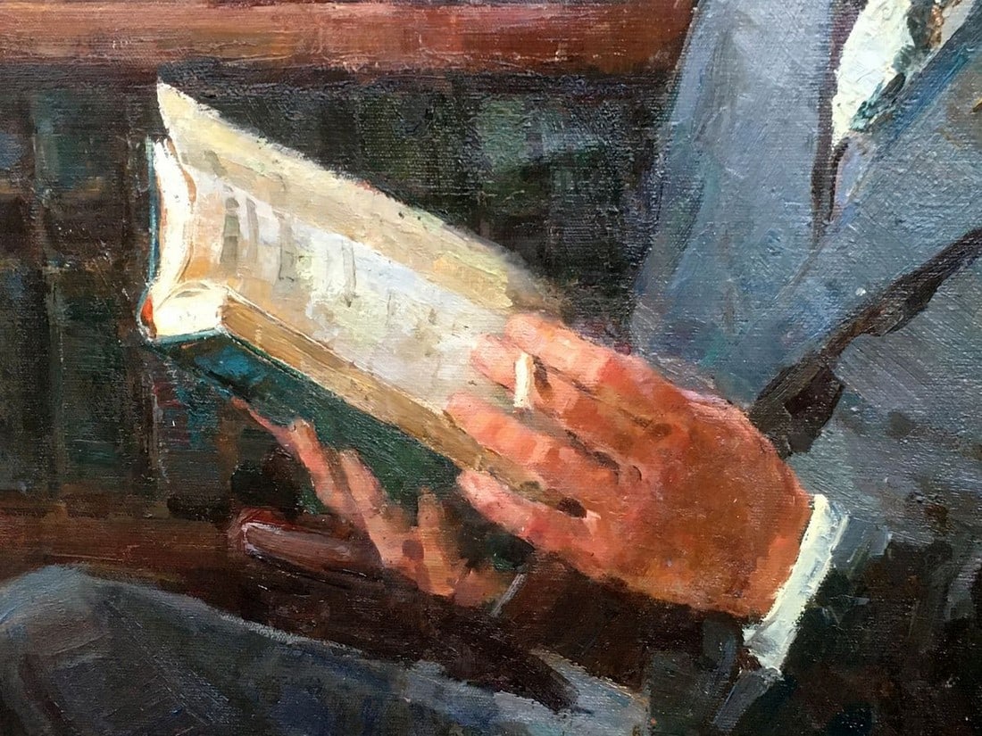 Oil painting Portrait of a man Sidorov Alexey Evdokimovich - 5