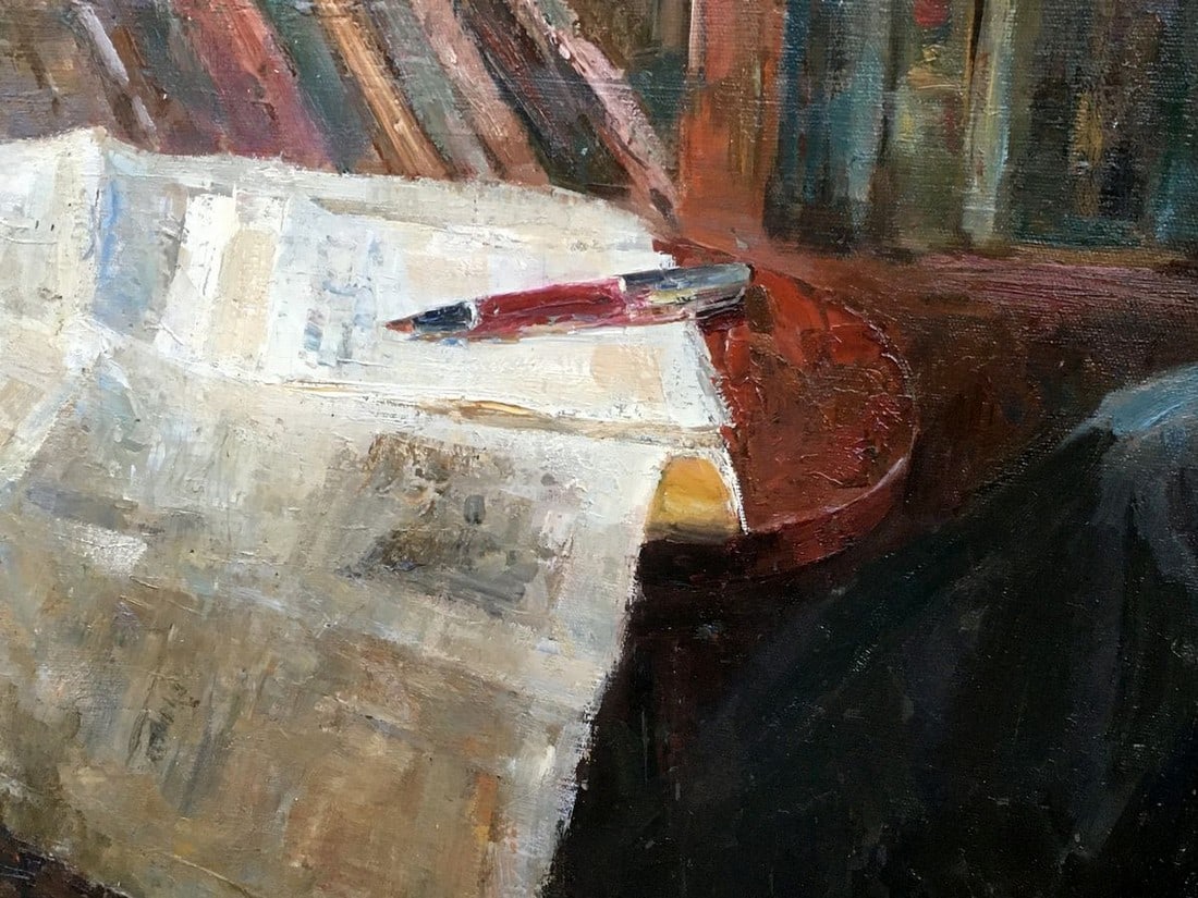 Oil painting Portrait of a man Sidorov Alexey Evdokimovich - 6