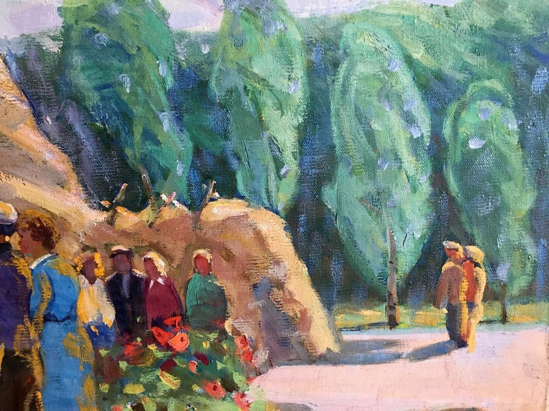 Oil painting At the monument Tyukha Ivan Andreevich - 7