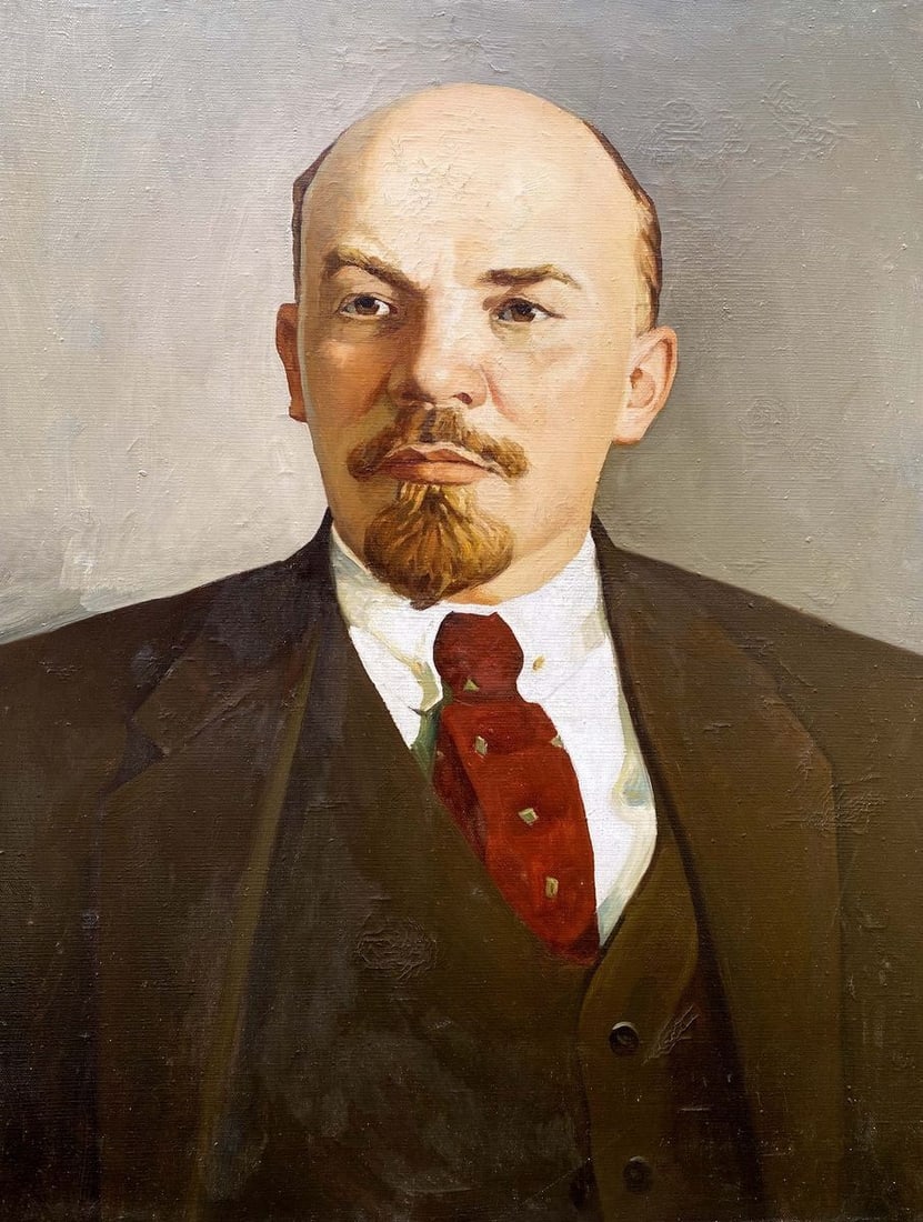 Oil painting Portrait of Lenin Unknown artist - 2