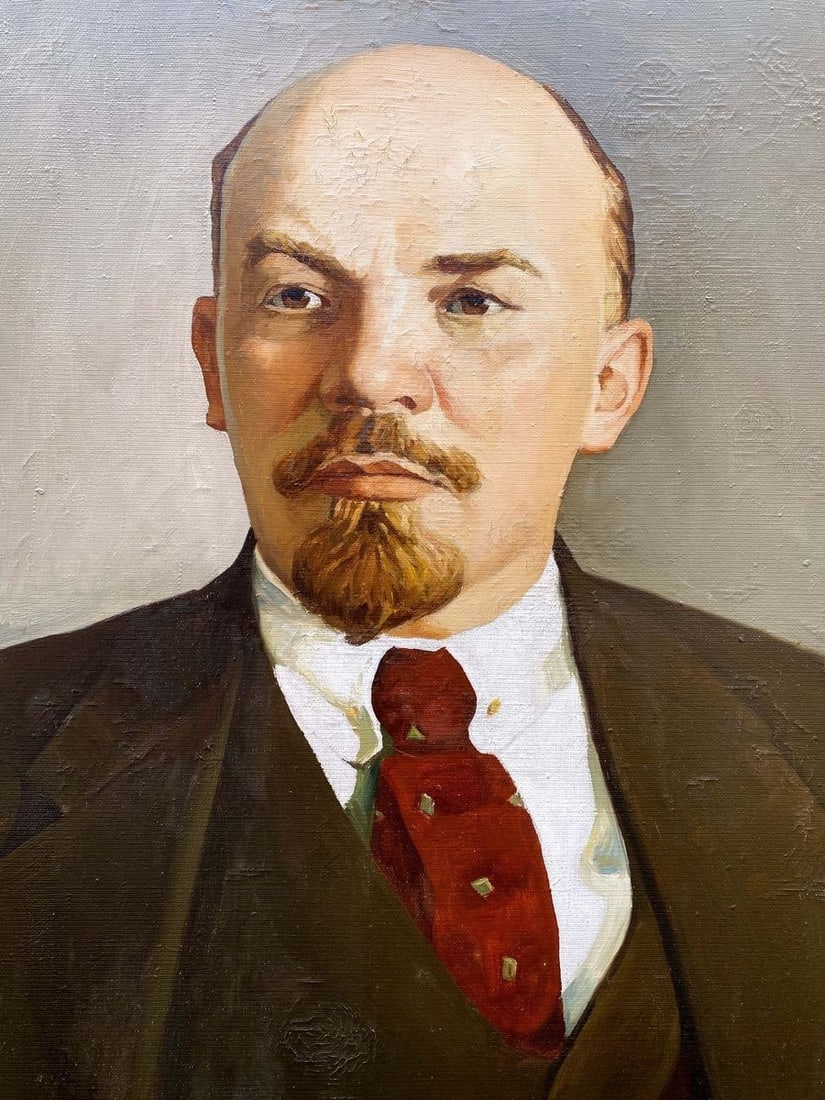 Oil painting Portrait of Lenin Unknown artist - 3