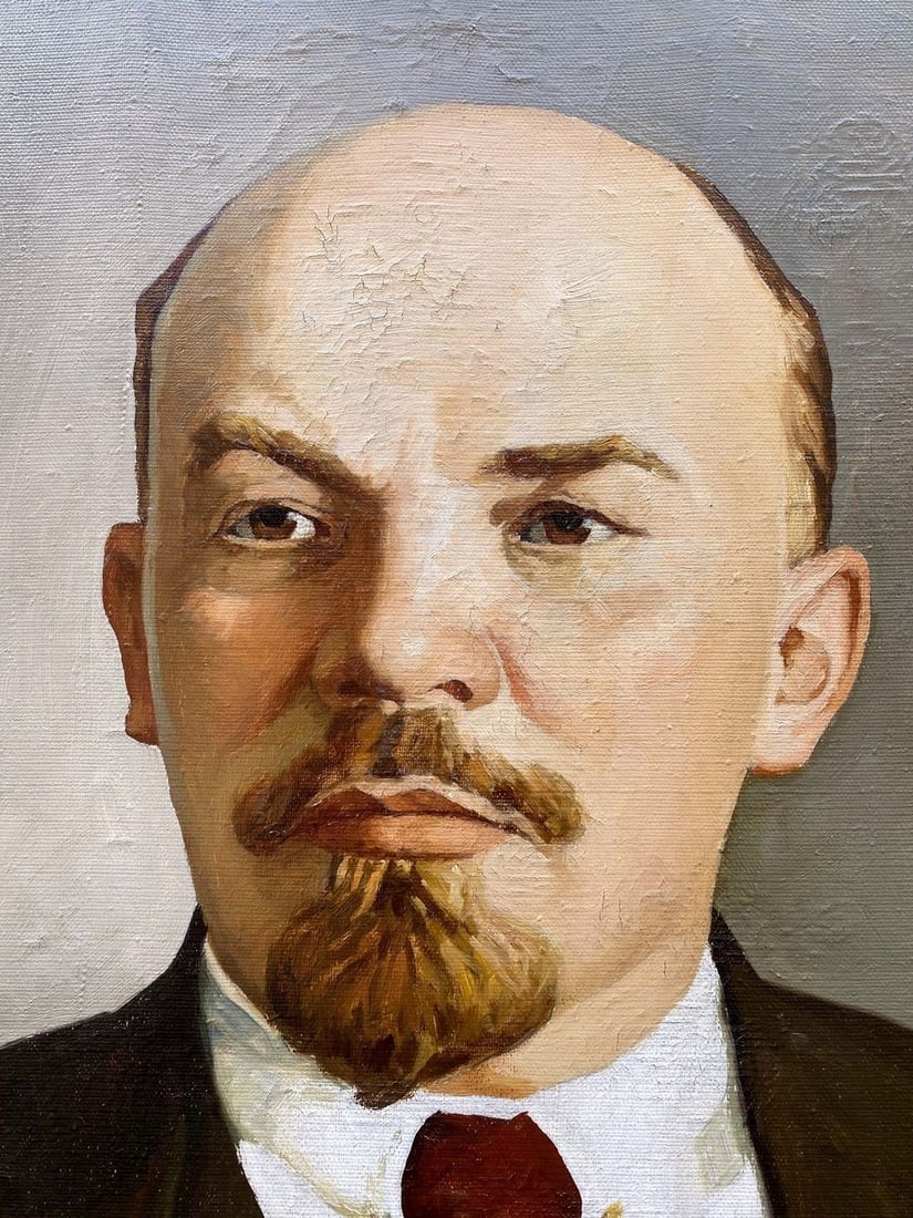 Oil painting Portrait of Lenin Unknown artist - 4