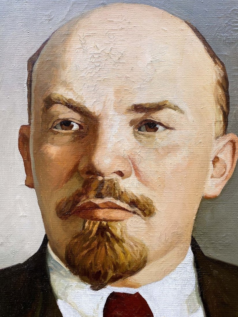 Oil painting Portrait of Lenin Unknown artist - 5