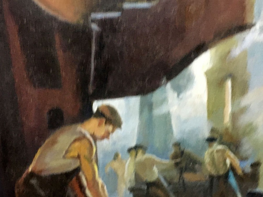 Oil painting Factory everyday life Vl. Tverdokhleb - 3